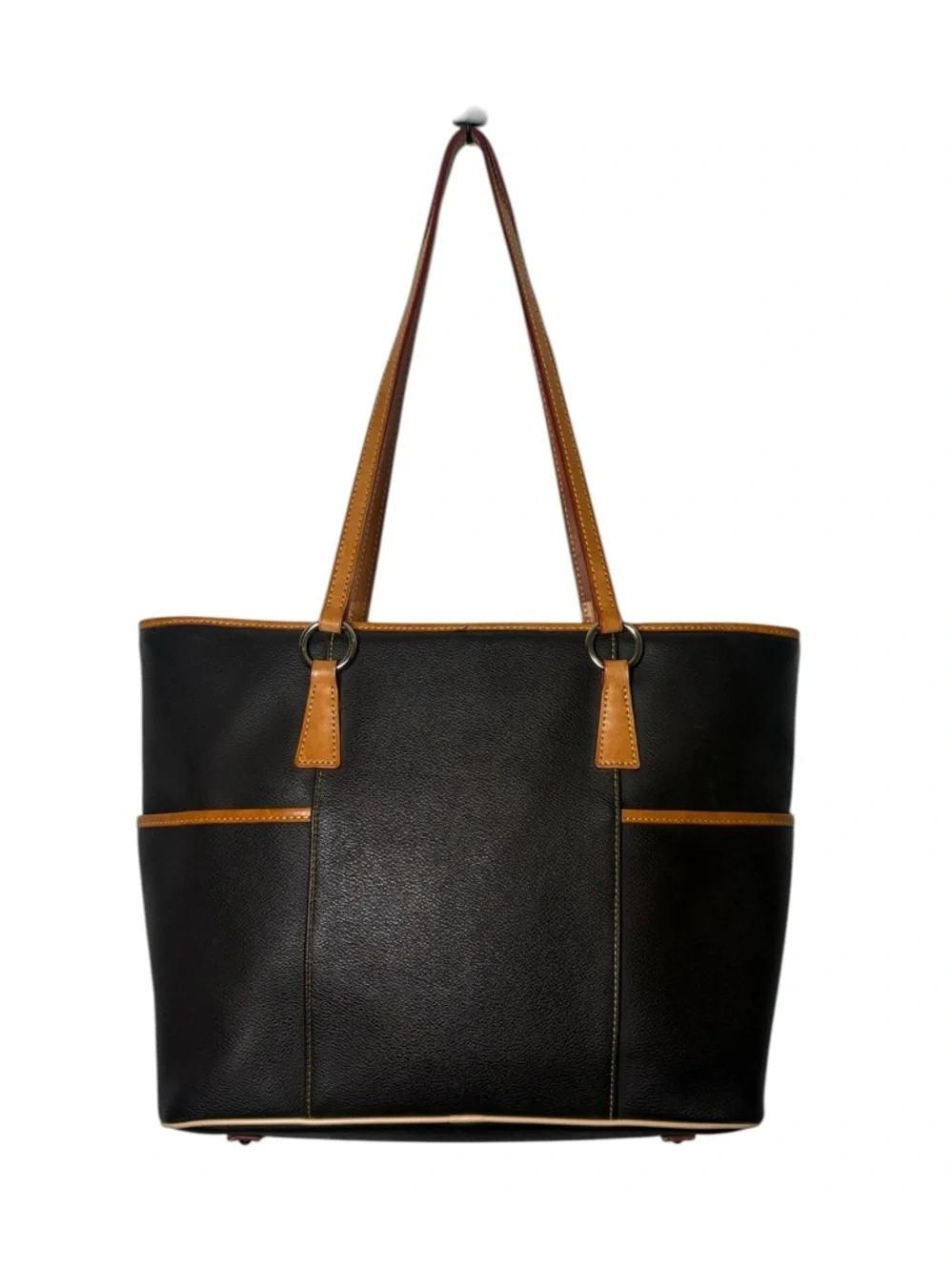 Dooney & Bourke Helena Shopper Brown Tan Leather Tote Bag